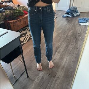 Madewell Dark Blue Straight Leg Jeans